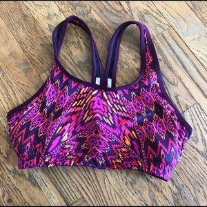 Athleta swim top s small. Like new, pink & purple.